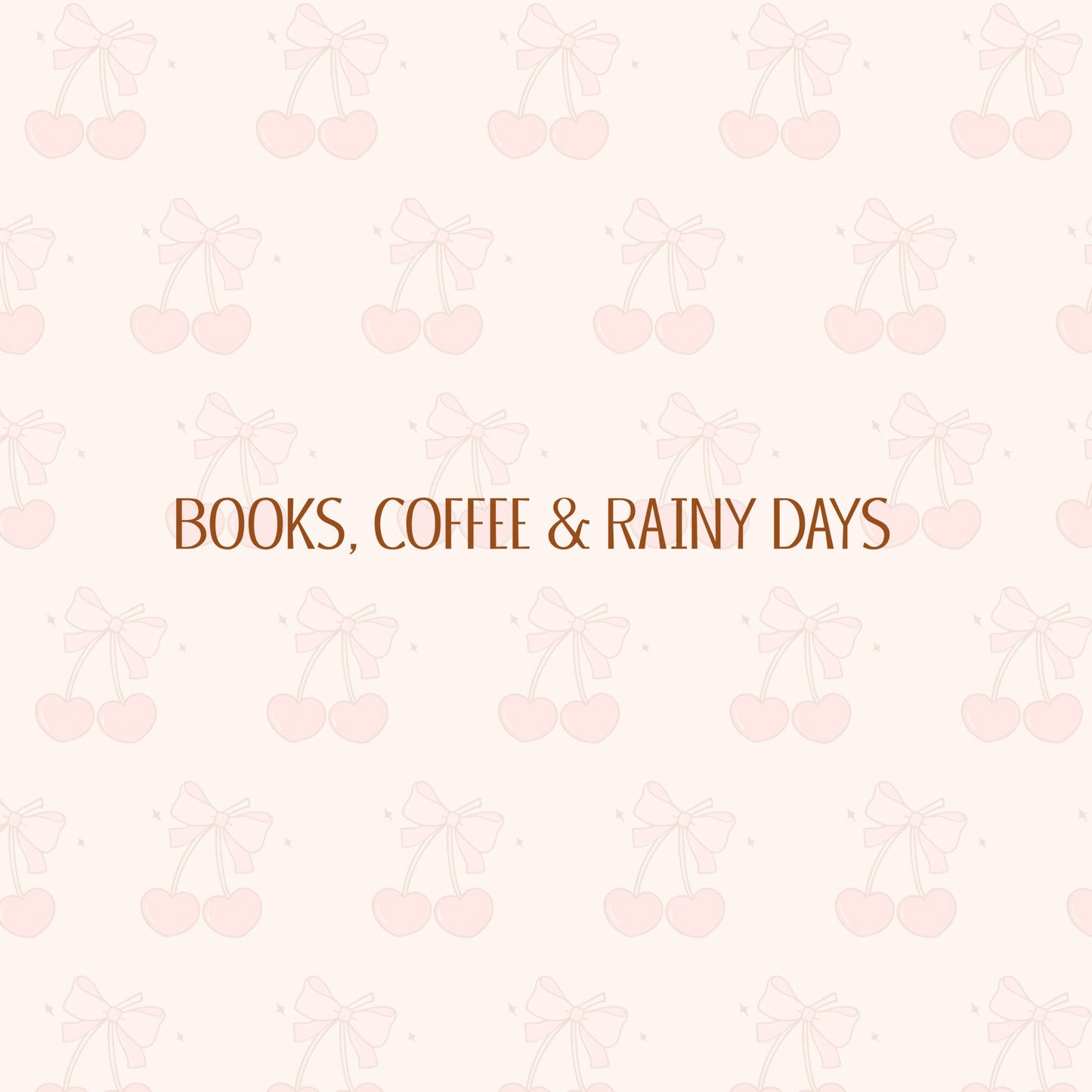 Books, Coffee & Rainy Days Cropped Tee